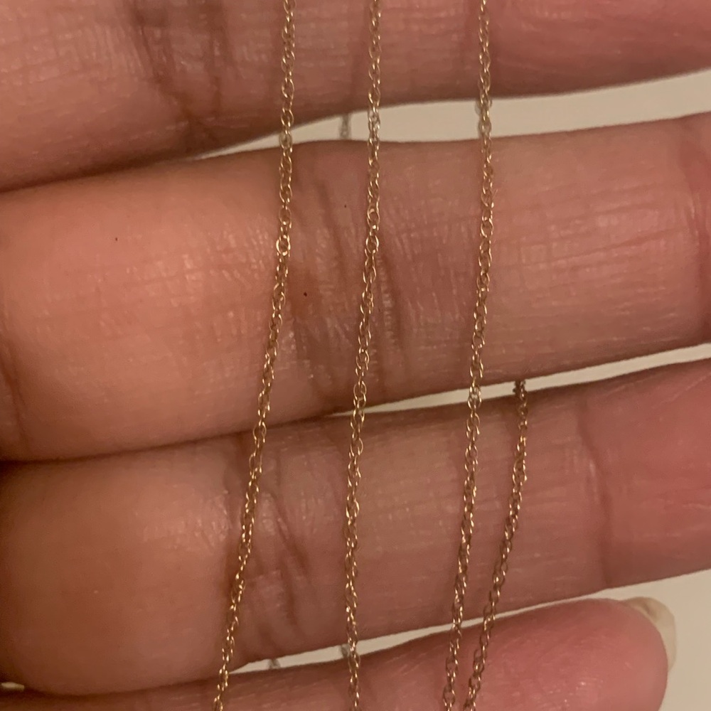 10kt Gold Dainty Rope Chain - 20" - Picture 2 of 4